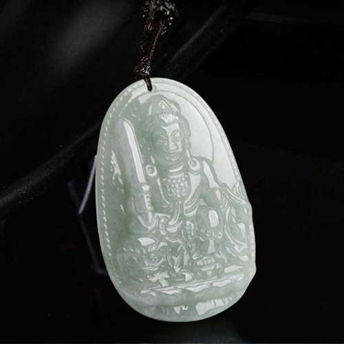Chinese Zodiac Natal Buddha Jade Prosperity Necklace