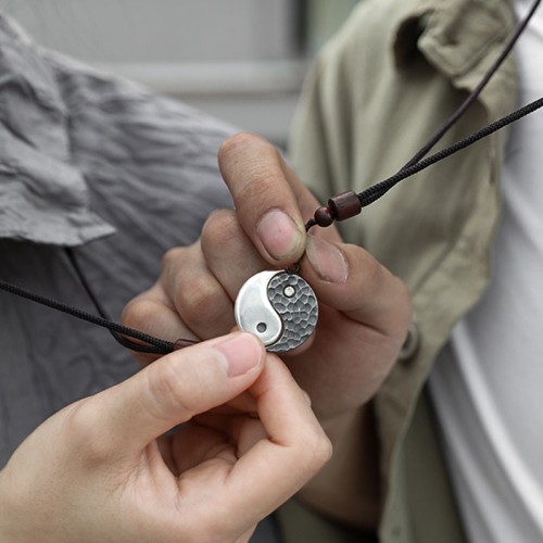 Sterling Silver Yin Yang Balance Harmony Necklace Sterling Silver Yin Yang Balance Harmony Necklace