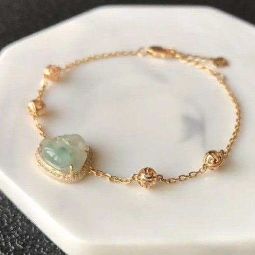 Laughing Buddha Jade Abundance Bracelet Necklace Laughing Buddha Jade Abundance Bracelet Necklace