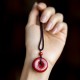 Cinnabar Peace Buckle Calm Blessing Necklace Cinnabar Peace Buckle Calm Blessing Necklace