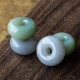 Round Jade Gray Jade Peace Luck Necklace Pendant
