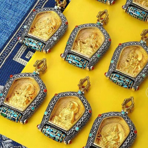Tibetan Zodiac Buddha Prosperity Dzi Bead Necklace Pendant Tibetan Zodiac Buddha Prosperity Dzi Bead Necklace Pendant