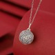 990 Silver Fu Character Copper Coin Luck Necklace 990 Silver Fu Character Copper Coin Luck Necklace