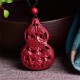 Laughing Buddha Yin Yang Cinnabar Blessing Necklace