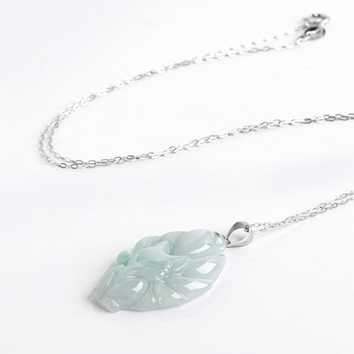 Nine Tailed Fox Jade Prosperity Necklace Pendant