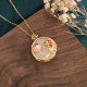 White Jade Koi Fish Lotus Necklace