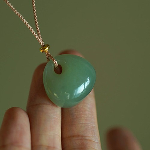 Natural Jade Luck Prosperity Necklace Pendant Natural Jade Luck Prosperity Necklace Pendant
