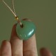 Natural Jade Luck Prosperity Necklace Pendant Natural Jade Luck Prosperity Necklace Pendant