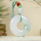 Natural Jade Peace Buckle Prosperity Necklace