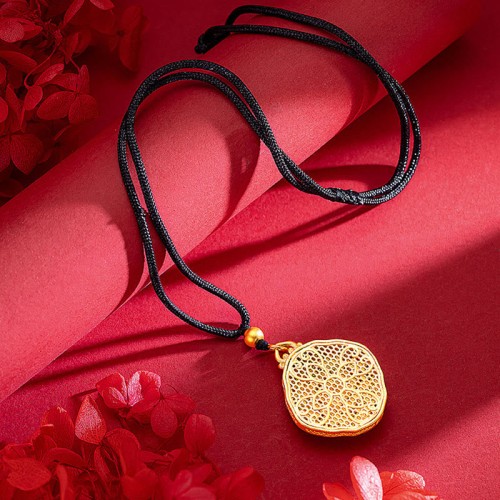 Love Heart Copper Wealth Necklace Pendant