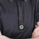 Round Jade Peace Buckle Prosperity String Necklace
