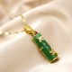 White Jade Bamboo Luck Necklace Pendant White Jade Bamboo Luck Necklace Pendant
