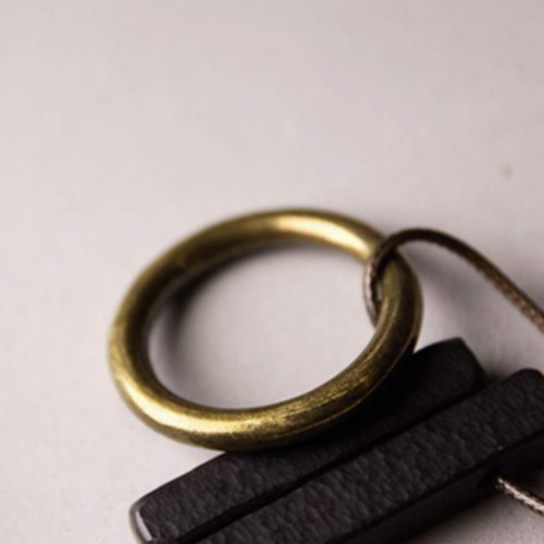 Zen Circle Ebony Wood Enlightenment Necklace Zen Circle Ebony Wood Enlightenment Necklace