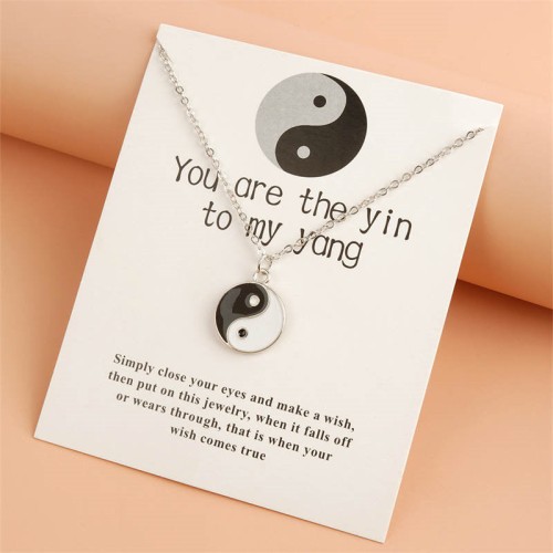 Yin Yang Harmony Balance Necklace Pendant (2pcs) Yin Yang Harmony Balance Necklace Pendant (2pcs)