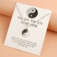 Yin Yang Harmony Balance Necklace Pendant (2pcs) Yin Yang Harmony Balance Necklace Pendant (2pcs)