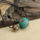 Tibetan Turquoise Double Bead Protection Necklace