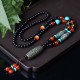Tibetan Nine-Eye Dzi Bead Dragon Necklace Pendant Tibetan Nine-Eye Dzi Bead Dragon Necklace Pendant