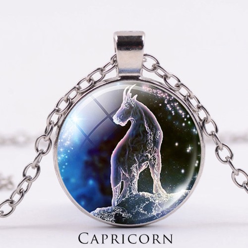 12 Constellations Zodiac Moon Star Protection Necklace 12 Constellations Zodiac Moon Star Protection Necklace