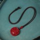 Cinnabar Yin Yang Bagua Blessing Necklace Cinnabar Yin Yang Bagua Blessing Necklace