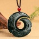 Hetian Cyan Jade Success Necklace Pendant