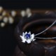 925 Silver Lazurite Lotus Flower Self-Care Necklace 925 Silver Lazurite Lotus Flower Self-Care Necklace