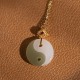 Yin Yang Jade 18K Gold Prosperity Necklace Pendant Yin Yang Jade 18K Gold Prosperity Necklace Pendant