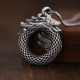 999 Sterling Silver Year of the Dragon Peace Buckle Necklace