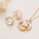 925 Silver Pearl Camellia Happiness Necklace 925 Silver Pearl Camellia Happiness Necklace