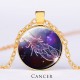 12 Constellations Zodiac Moon Star Protection Necklace 12 Constellations Zodiac Moon Star Protection Necklace