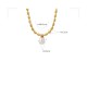 Pearl Bead Peace Necklace Pendant Pearl Bead Peace Necklace Pendant