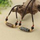 Tibetan Nine-Eye Dzi Bead Protection Necklace