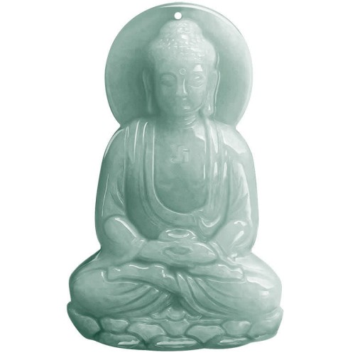 Amitabha Buddha Jade Amulet Necklace Pendant Amitabha Buddha Jade Amulet Necklace Pendant