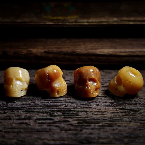 Tibetan Camel Bone Skull Protection Necklace