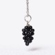 Garnet Red Agate Black Onyx Protection Necklace Pendant
