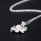 925 Sterling Silver Lotus Flower Pearl Wealth Necklace 925 Sterling Silver Lotus Flower Pearl Wealth Necklace