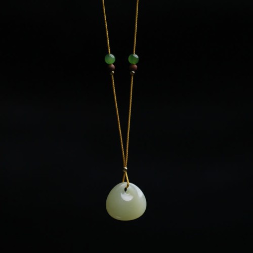 Hetian Jade Small Bag Prosperity String Necklace Pendant Hetian Jade Small Bag Prosperity String Necklace Pendant