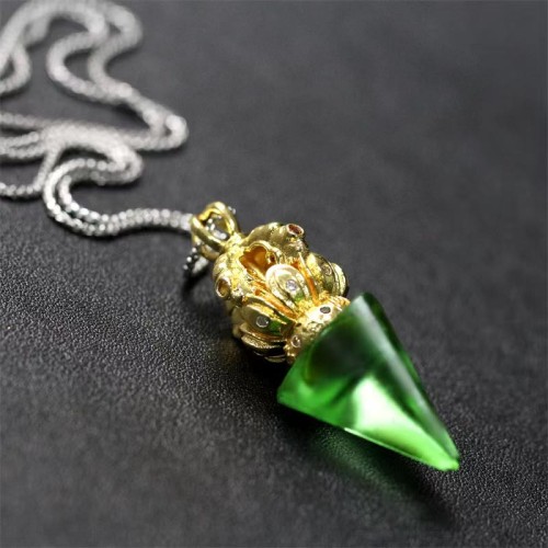 Tibetan Dorje Vajra Lotus Liuli Strength Necklace Pendant Tibetan Dorje Vajra Lotus Liuli Strength Necklace Pendant