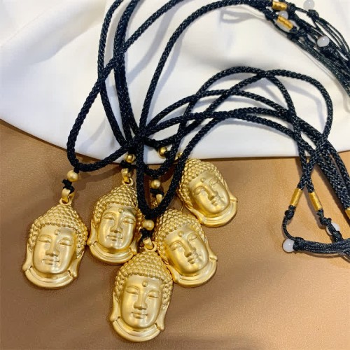 Gold Buddha Copper Wealth Necklace Pendant Gold Buddha Copper Wealth Necklace Pendant