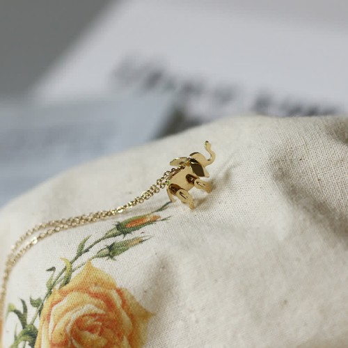 Elephant Titanium Steel Luck Necklace