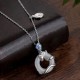Dragon Year Hetian White Jade Success Necklace Pendant