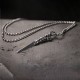 925 Sterling Silver Dragon Dorje Vajra Necklace 925 Sterling Silver Dragon Dorje Vajra Necklace