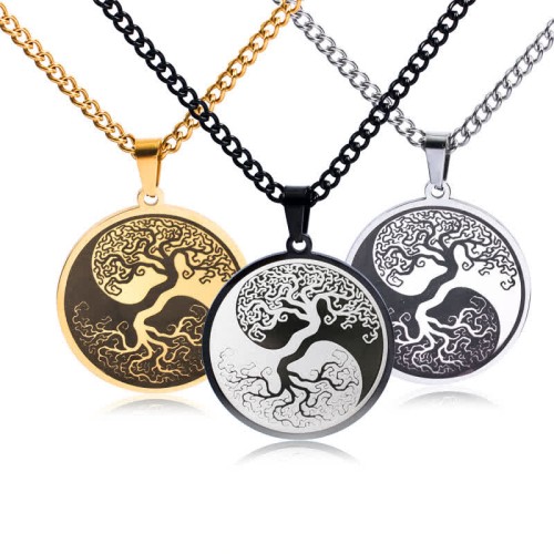 Tree of Life Titanium Steel Necklace Pendant