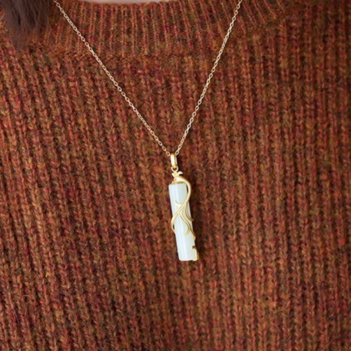 Jade Dragon Phoenix Protection Necklace Jade Dragon Phoenix Protection Necklace