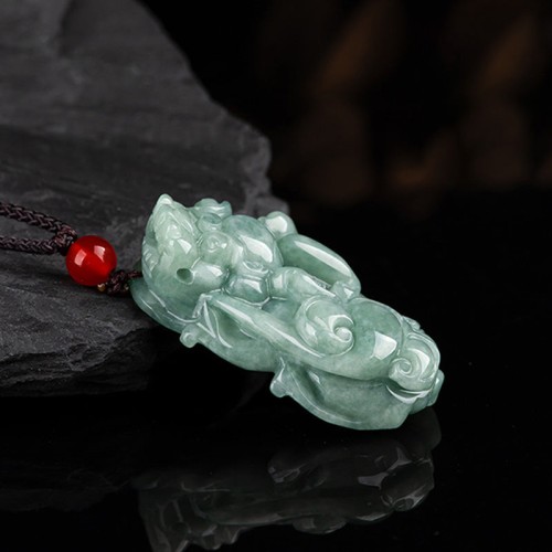 Jade PiXiu Wealth Luck Necklace Pendant