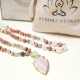 Rose Quartz Crystal Arrowhead Healing Necklace Rose Quartz Crystal Arrowhead Healing Necklace