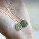 Round Jade Peace Buckle Luck Necklace Pendant Round Jade Peace Buckle Luck Necklace Pendant