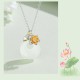 925 Silver Chalcedony Twelve Months Flower Harmony Pendant 925 Silver Chalcedony Twelve Months Flower Harmony Pendant