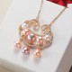 Gold-plated Pearl Chinese Lock Sincerity Necklace Gold-plated Pearl Chinese Lock Sincerity Necklace