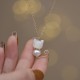 14K Gold Plated Pearl Hetian Jade Cat Necklace 14K Gold Plated Pearl Hetian Jade Cat Necklace