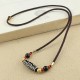 Tibetan Nine-Eye Dzi Bead Protection Necklace
